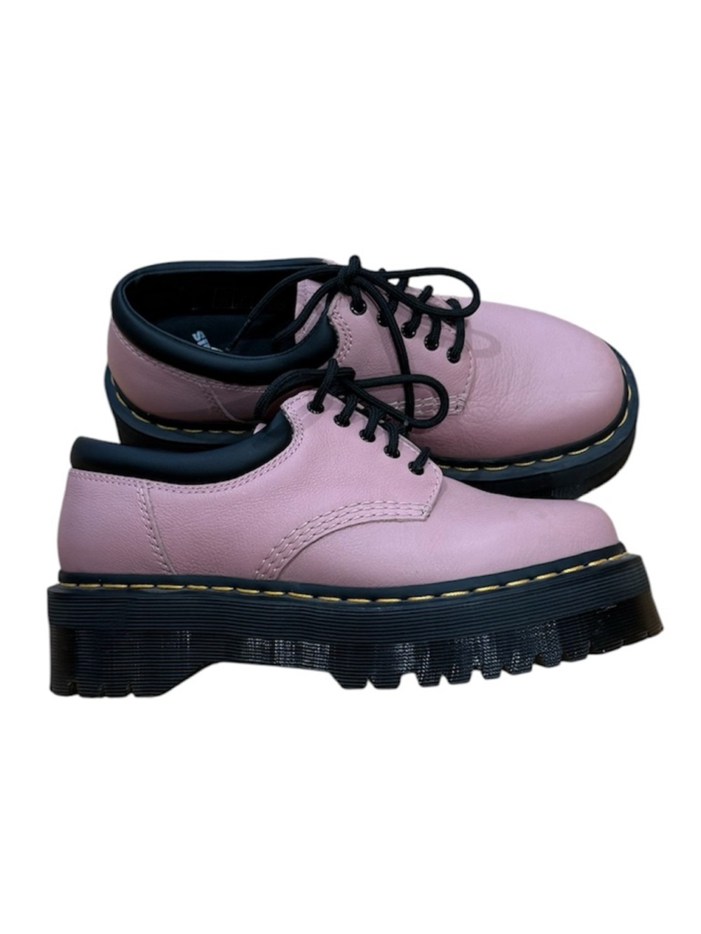 Dr.Martens  Leather 8053 Quad Platform Shoes Size 8